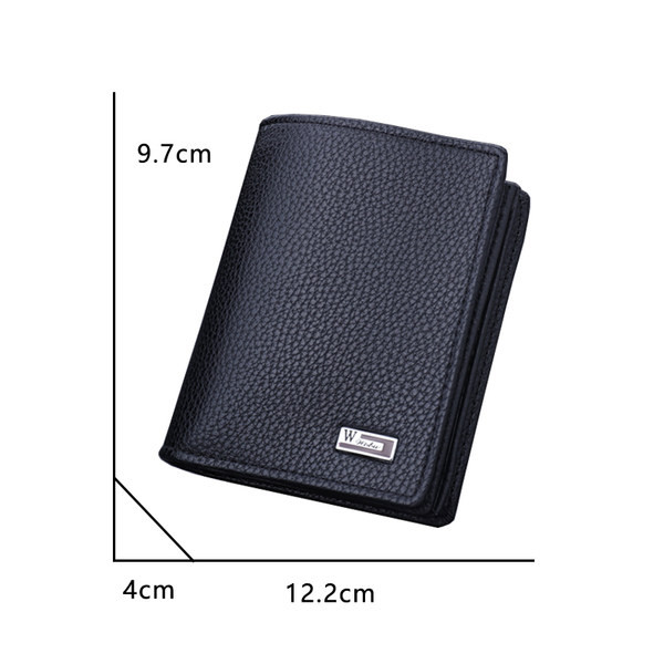 Vyriška piniginė iš eko odos su keliais skyreliais dokumentams ir kredito kortelėms