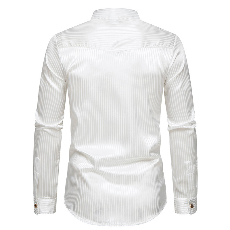 Verslo vyriški marškiniai dryžuoti ilgomis rankovėmis Prabangūs marškinėliai 2022 m. mados prekės ženklo Vyriški All Match Slim Fit marškinėliai Formalios aprangos palaidinė Homme