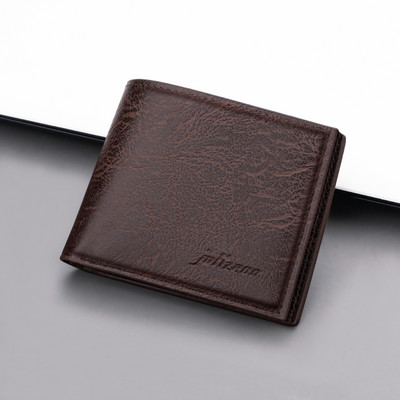 Muški novčanik od umjetne kože - crne i smeđe boje