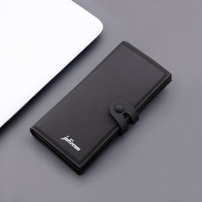 Meeste ökonahast rahakott nööpide ja kirjaga