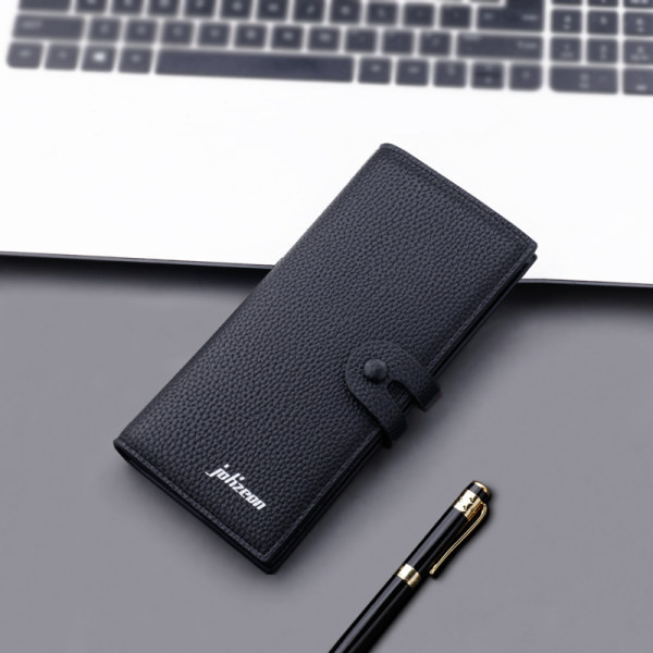 Meeste ökonahast rahakott nööpide ja kirjaga