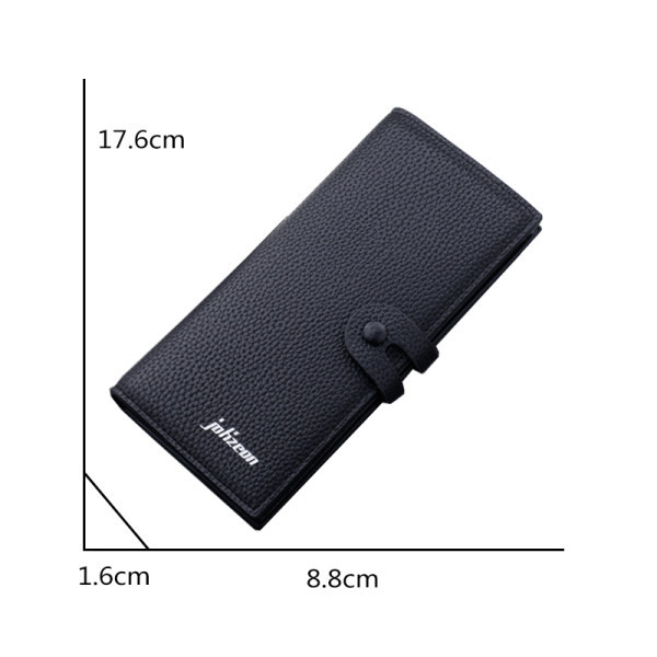 Meeste ökonahast rahakott nööpide ja kirjaga