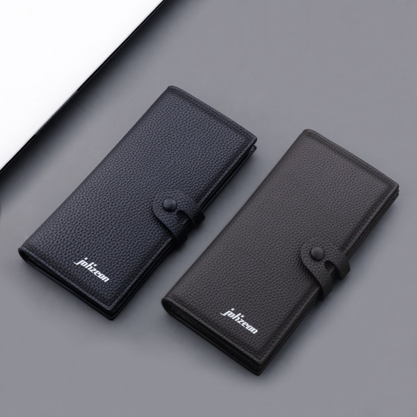 Meeste ökonahast rahakott nööpide ja kirjaga