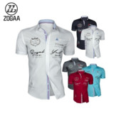 ZOGAA meeste moekirjaga trükitud vabaaja lühikeste varrukatega särgid