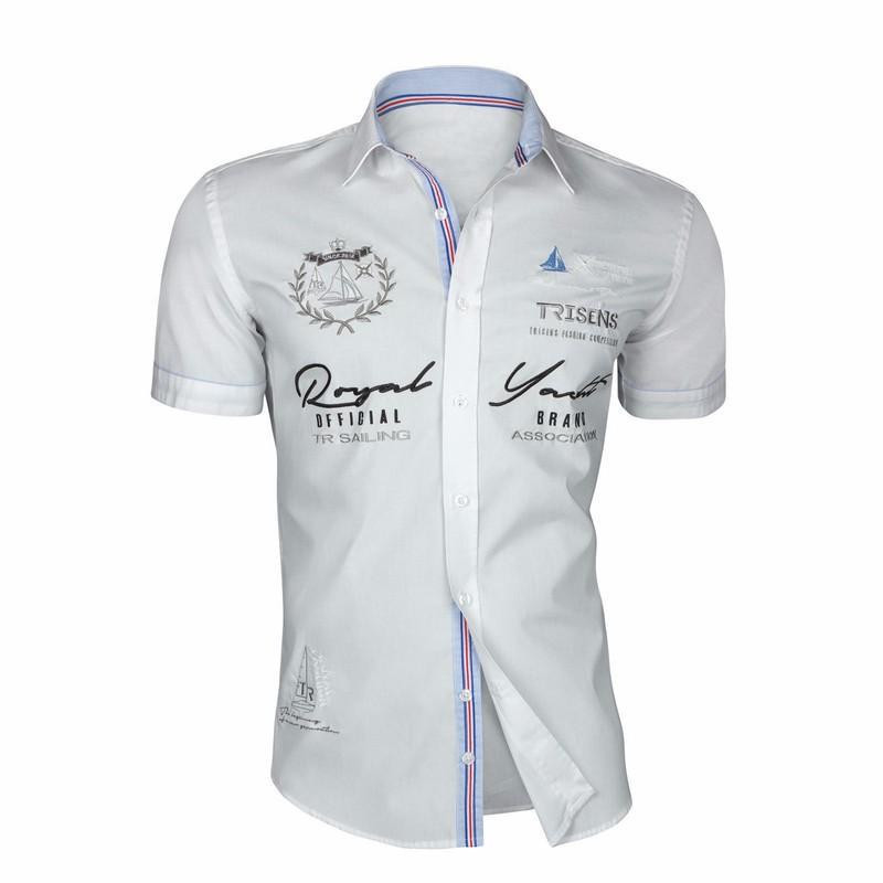 ZOGAA vyriški mados raidėmis marginti laisvalaikio marškiniai trumpomis rankovėmis