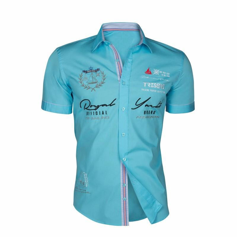 ZOGAA vyriški mados raidėmis marginti laisvalaikio marškiniai trumpomis rankovėmis