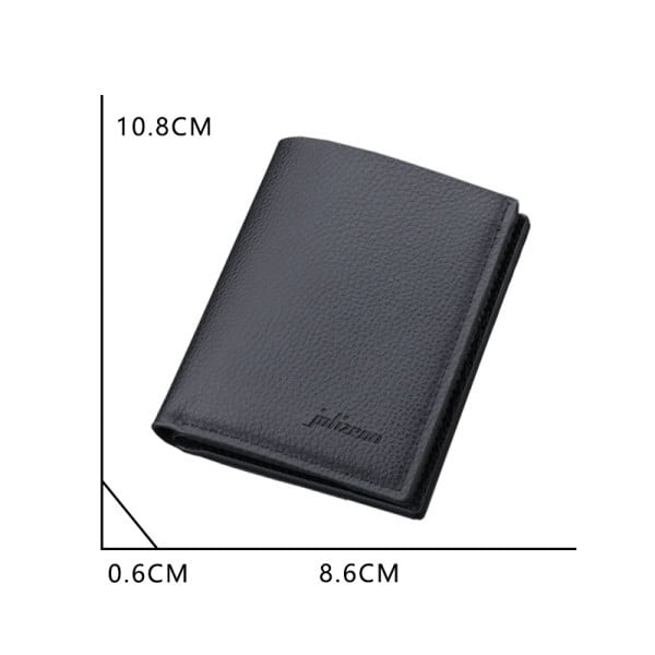 Öko-nahast väike meeste rahakott kirjaga