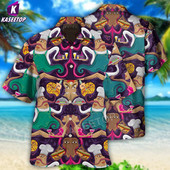 Muške košulje Food Chef Pizza 3D printane havajske košulje za muškarce Kubanski ovratnik Topovi kratkih rukava Ležerna modna odjeća Bluze