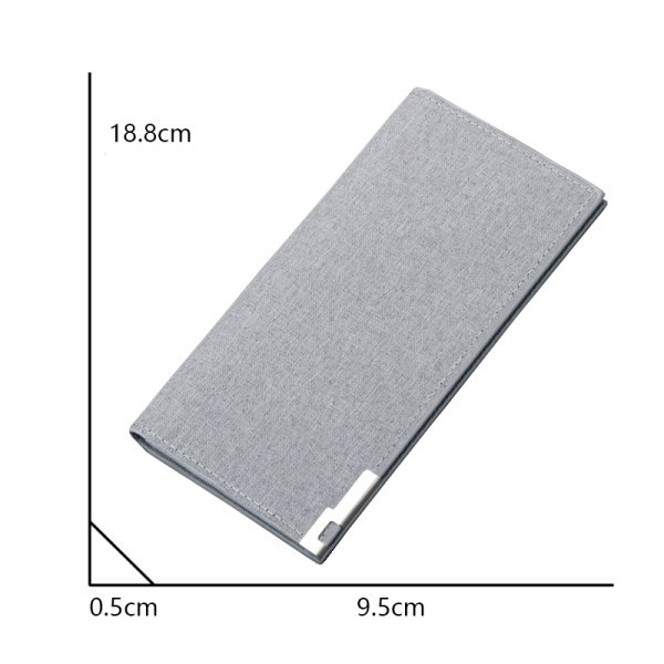 Alkalmi férfi pénztárca kapocs nélkül