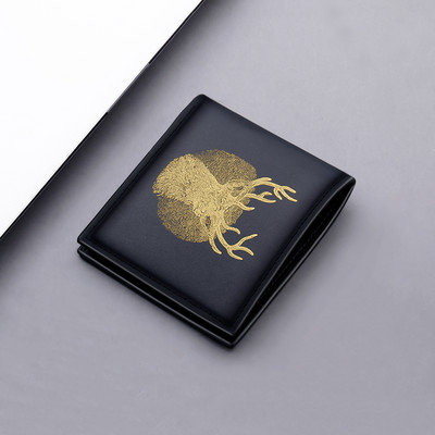 Naujo modelio vyriška piniginė iš eko odos - juodos spalvos