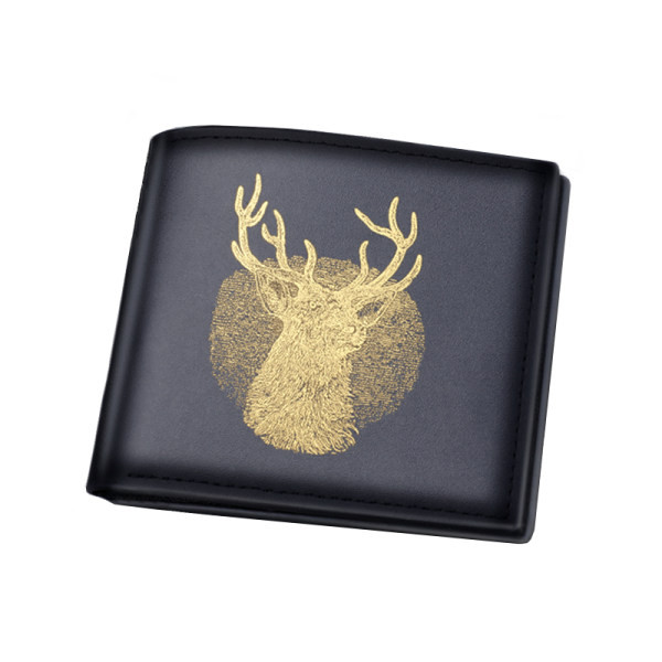 Naujo modelio vyriška piniginė iš eko odos - juodos spalvos