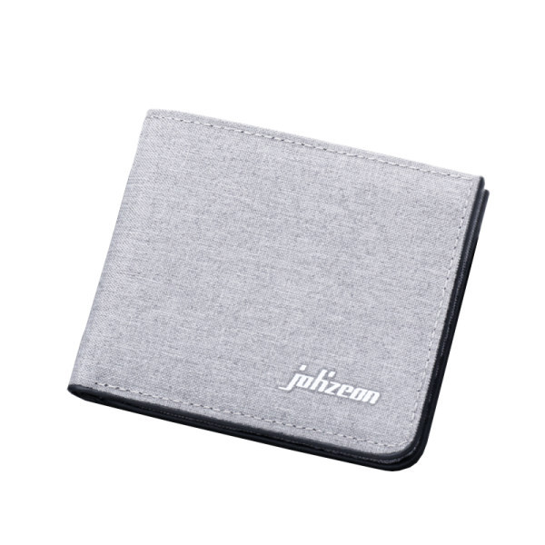 Kolmes värvitoonis lõuendist meeste rahakott