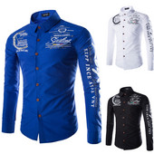 ZOGAA meeste pikkade varrukatega õhukesed moodsad särgid