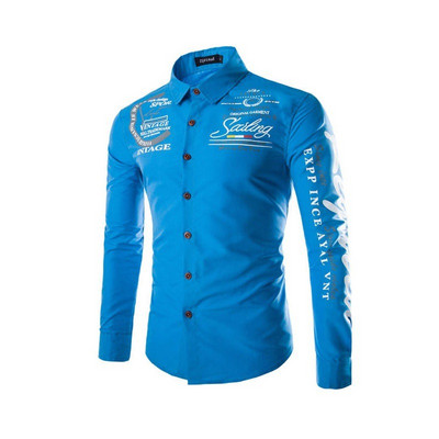 ZOGAA meeste pikkade varrukatega õhukesed moodsad särgid