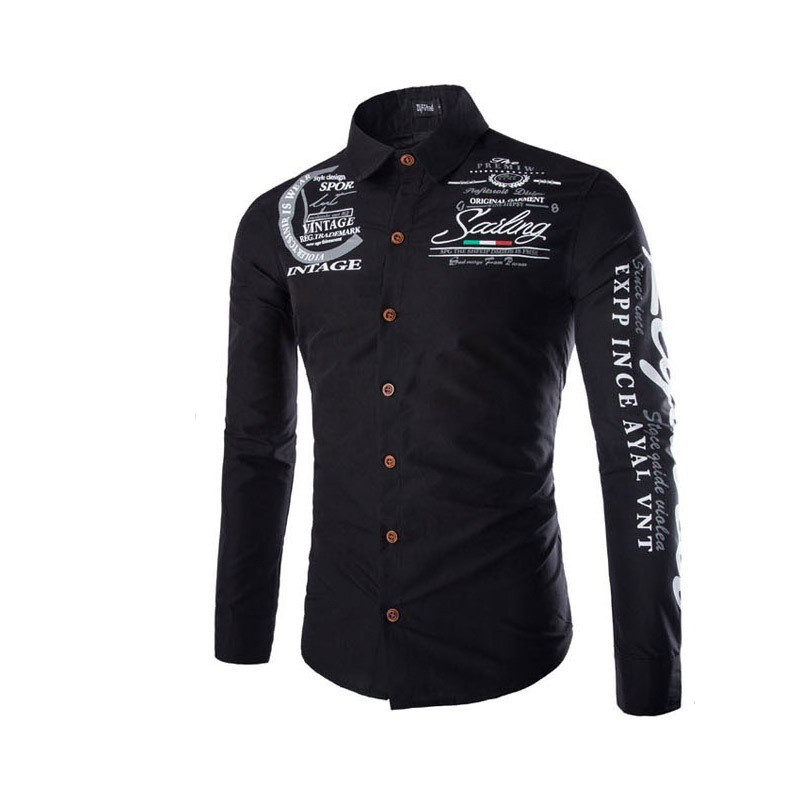 ZOGAA meeste pikkade varrukatega õhukesed moodsad särgid