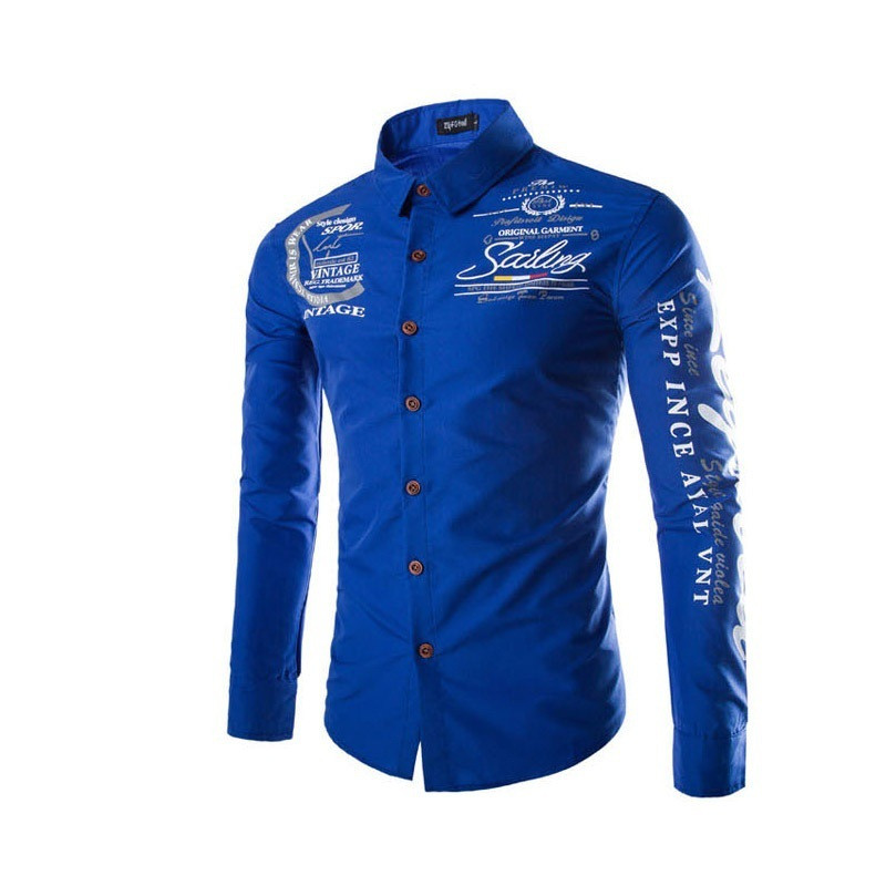 ZOGAA meeste pikkade varrukatega õhukesed moodsad särgid