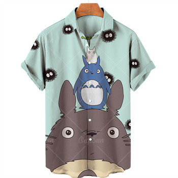 Ανδρικά πουκάμισα Hayao Miyazaki Comics My Neighbor Totoro Faceless Ανδρικά πουκάμισα κοντομάνικα Unisex Fashion Top Anime T Shirt Ανδρικά