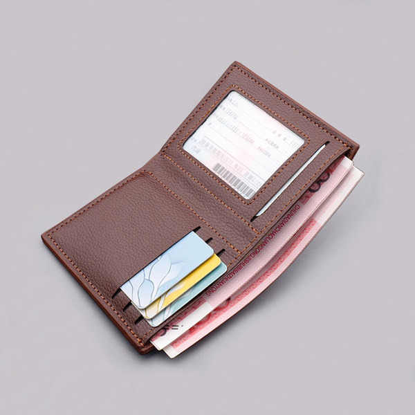 Muški novčanik od umjetne kože - crne i smeđe boje