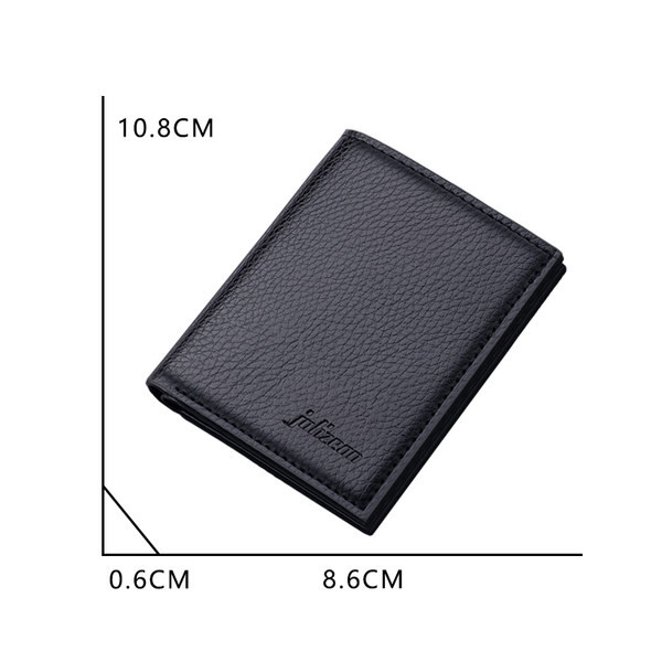 Muški novčanik od umjetne kože - crne i smeđe boje