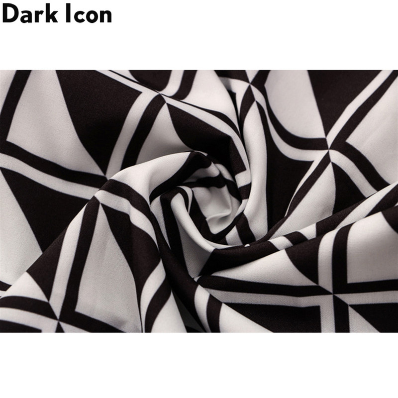 Tamsios piktogramos marginti polo marškinėliai Vyriški vasaros gatvės drabužiai Vyriški marškiniai Havajų marškiniai Vyras