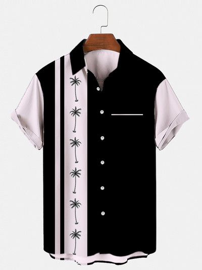 2022. aasta meeste Hawaii särk 6xl avara veniv särk, meeste ja naiste 3D-printeriga kookospähklipuu üherealine lühikeste varrukatega rannas