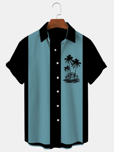 2022. aasta meeste Hawaii särk 6xl avara veniv särk, meeste ja naiste 3D-printeriga kookospähklipuu üherealine lühikeste varrukatega rannas