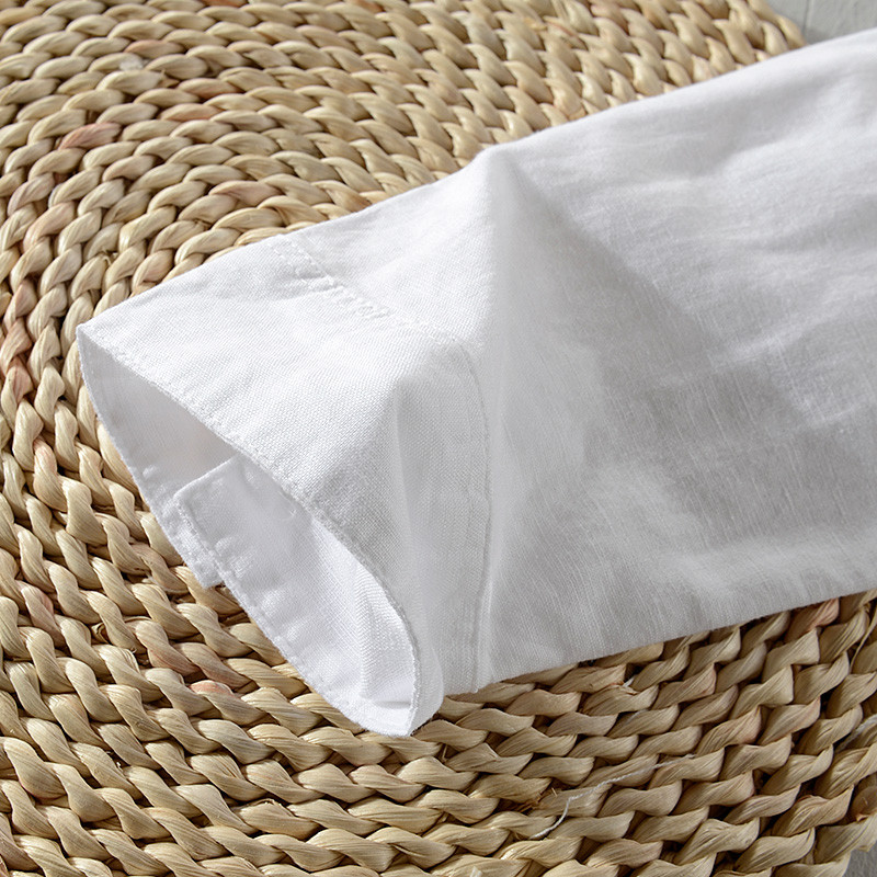 Suehaiwe bränd Itaalia stiilne pikkade varrukatega linane särk meeste mood puuvillane meeste särgid soliidsed korallpunased camisa särgid