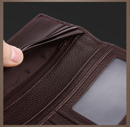 Vyriška piniginė su kišenėle monetai – dirbtinė oda