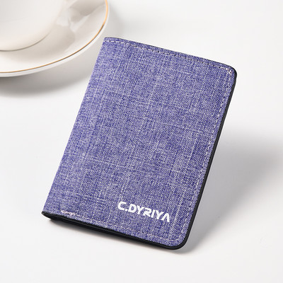 Vyriška maža tekstilinė piniginė dokumentams