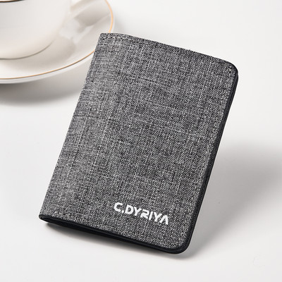 Vyriška maža tekstilinė piniginė dokumentams