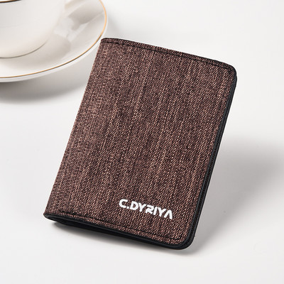 Vyriška maža tekstilinė piniginė dokumentams