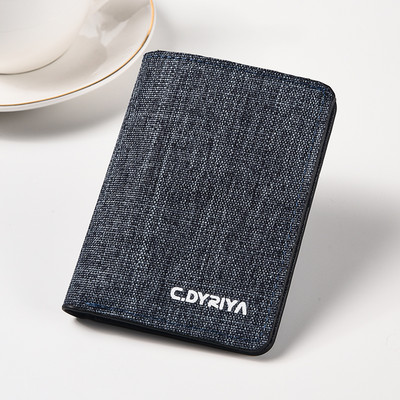 Vyriška maža tekstilinė piniginė dokumentams