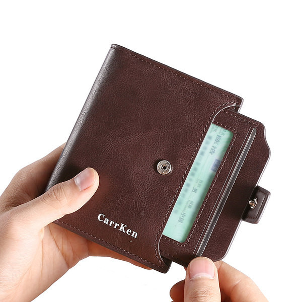 Meeste nahast rahakott müntide ja dokumentide jaoks