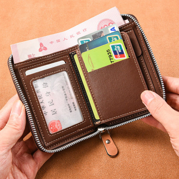 Maža eko odos piniginė su keliais skyreliais