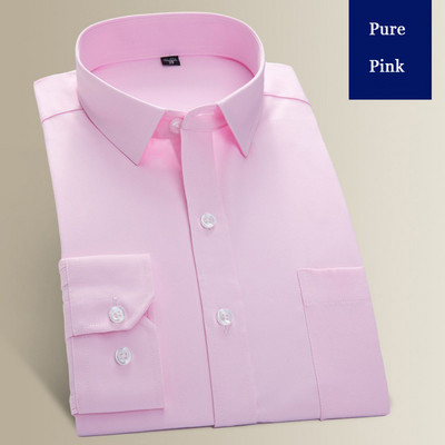 Plusz nagy méretű 8XL 7XL 6XL Férfi hosszú ujjú ing Alkalmi ruha Egyszínű Rutin Fit Design Üzleti Férfi Közösségi ingek