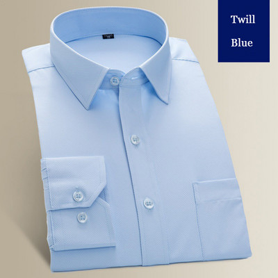 Plusz nagy méretű 8XL 7XL 6XL Férfi hosszú ujjú ing Alkalmi ruha Egyszínű Rutin Fit Design Üzleti Férfi Közösségi ingek