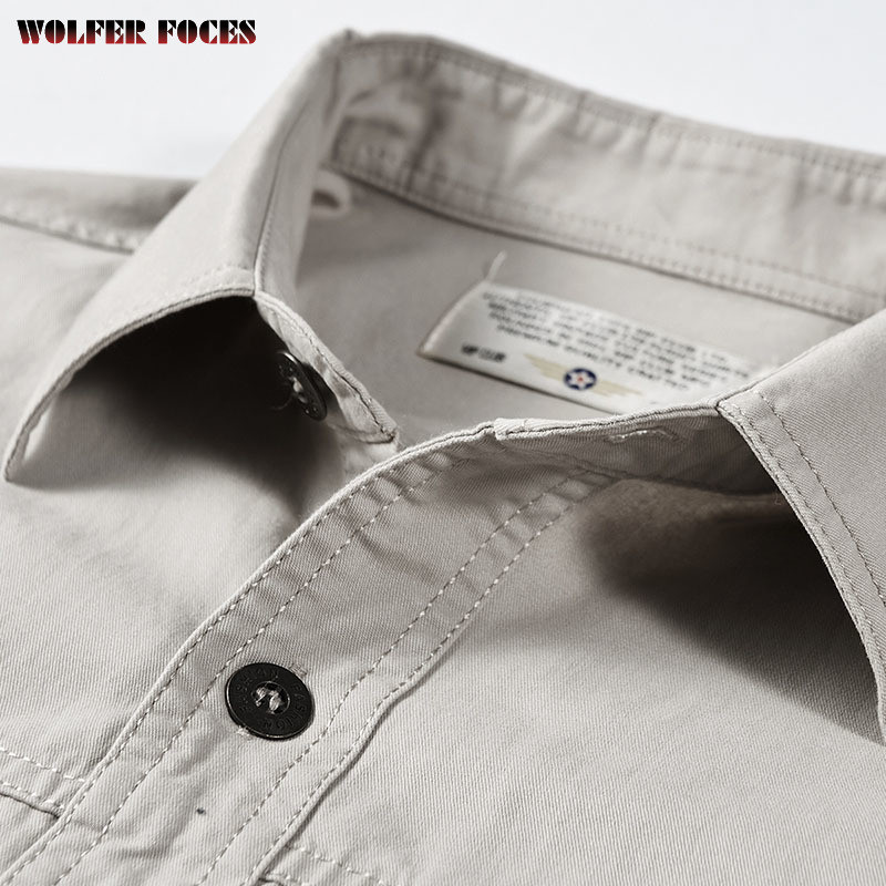 Férfi ingek Túlméretes Férfi Ruházat Hosszú ujjú, alkalmi pamut ing tavaszi oxfordi férfi katonai kardigán 2022 divatblúz