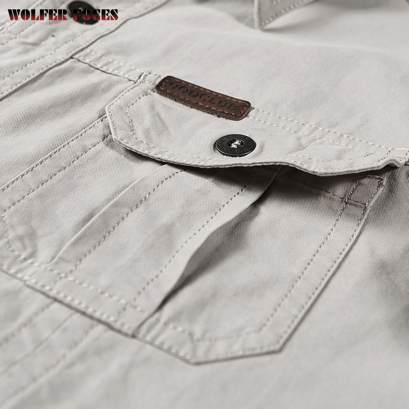 Férfi ingek Túlméretes Férfi Ruházat Hosszú ujjú, alkalmi pamut ing tavaszi oxfordi férfi katonai kardigán 2022 divatblúz