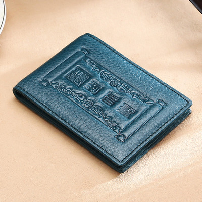 Ekobőrből készült férfi pénztárca 3D hatással