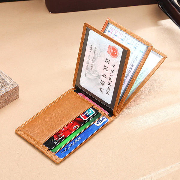 Ekobőrből készült férfi pénztárca 3D hatással