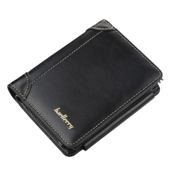 Vyriška dokumentų piniginė su mygtuku