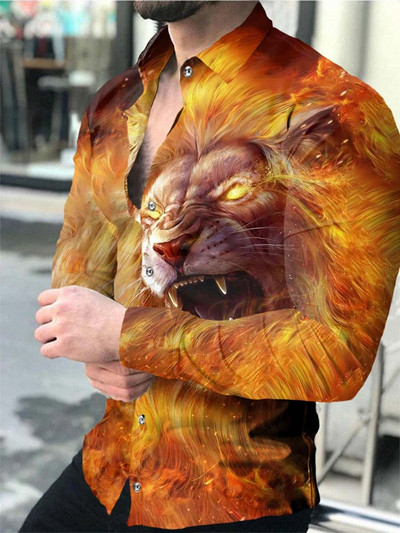 Luksuslikud meeste särgid Alla keeratava kraega nööpidega särk vabaaja disaineri triibuga pikkade varrukatega topid Meeste riided ballipidude kardigan