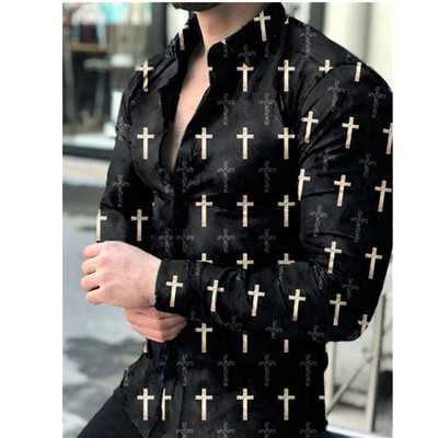 Prabangūs „Royal Golden“ vyriški laisvalaikio marškinėliai ilgomis rankovėmis Vyriški „Paisley Print“ marškinėliai „Camisa Social Masculina Manga Longa“ vakarėlio marškinėliai
