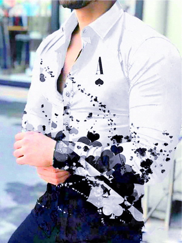 Luksuslik Royal Golden meeste vabaaja pikkade varrukatega särk Meeste Paisley Print särk Camisa Social Masculina Manga Longa balli peosärk