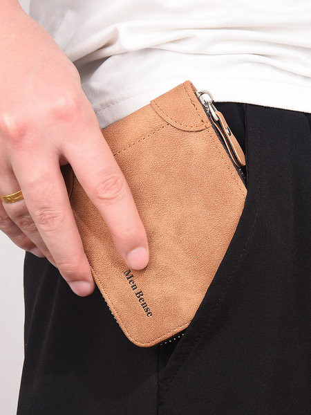 Novčanik od eko kože sa patentnim zatvaračem i natpisom