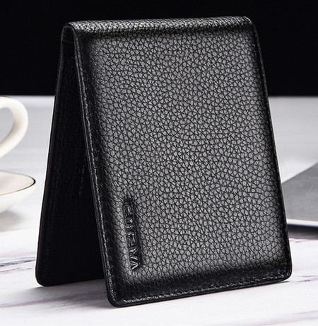 Eko bőrből készült férfi pénztárca, két modell