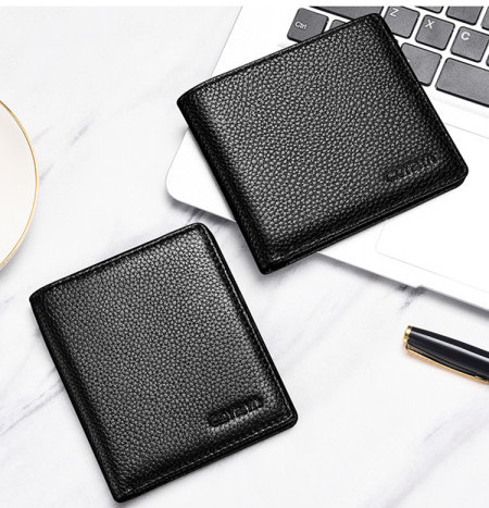 Eko bőrből készült férfi pénztárca, két modell