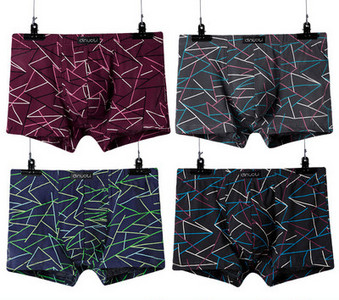 Naujo modelio vyriški bokseriniai šortai su logotipu – keturios dalys