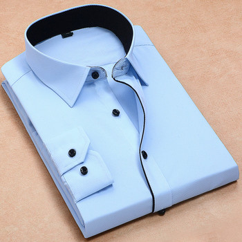 2020 New Arrival Ανδρικό πουκάμισο μόδας Αιτιατό μακρυμάνικο ανδρικό φόρεμα Κοινωνικής επιχείρησης Πουκάμισο Soft Weeding Λευκό πουκάμισο DS278