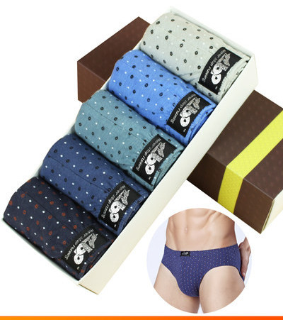 Muški set pamučnih gaćica niskog struka